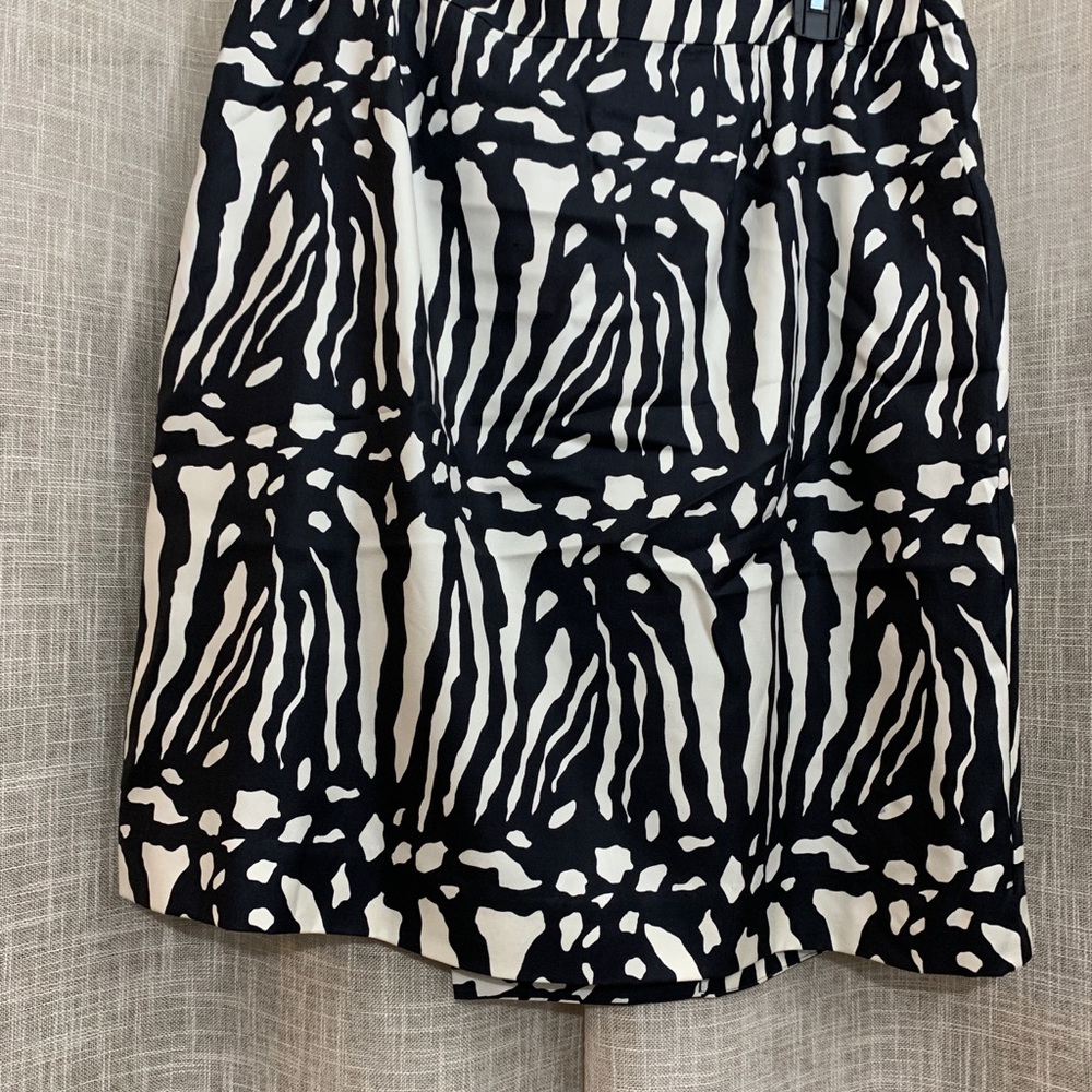 Ann Taylor Zebra Skirt 100% Silk